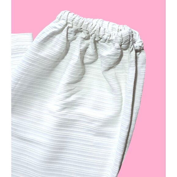 Vintage Outfit Blouse Top Pants Womens XS S Peter Pan Collar Button Accents 1960 - Picture 13 of 13